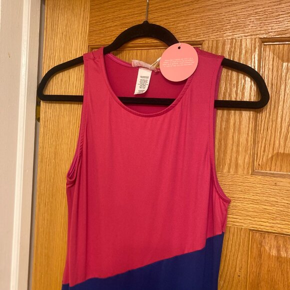 Women's colorblock Pattern Long Lillys Closet Dress (Large) - Picture 4 of 7